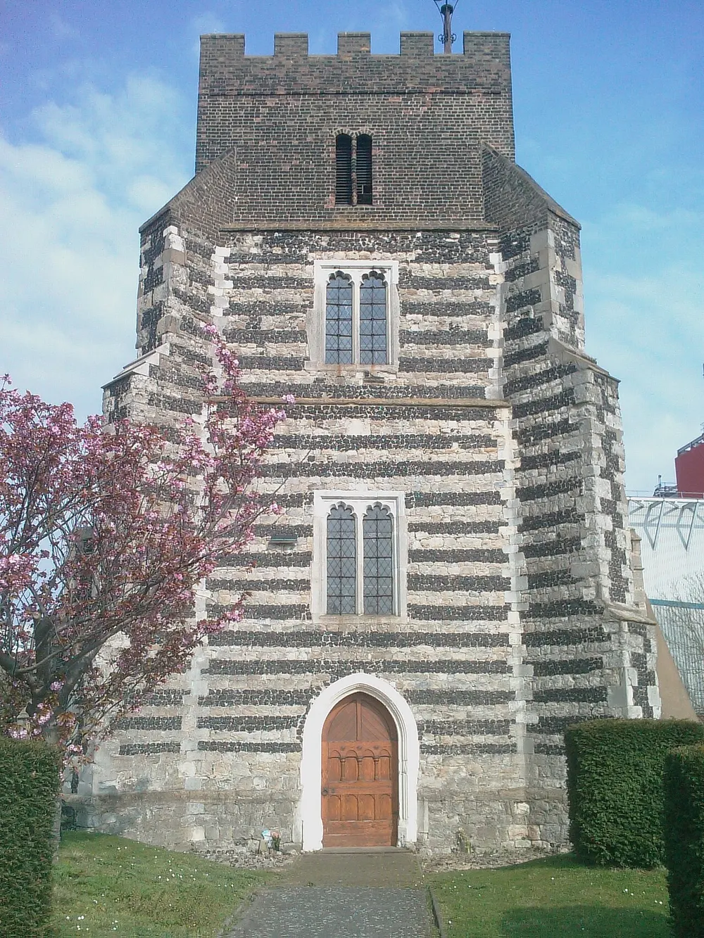 St Clement's Church, West Thurrock, the local landmark of RM20