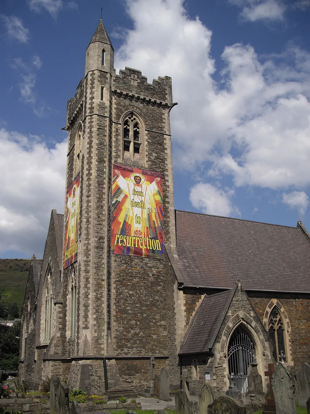 St Mary's Church, Aberavon, the local landmark of SA12