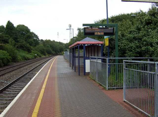Llansamlet railway station, the local landmark of SA7