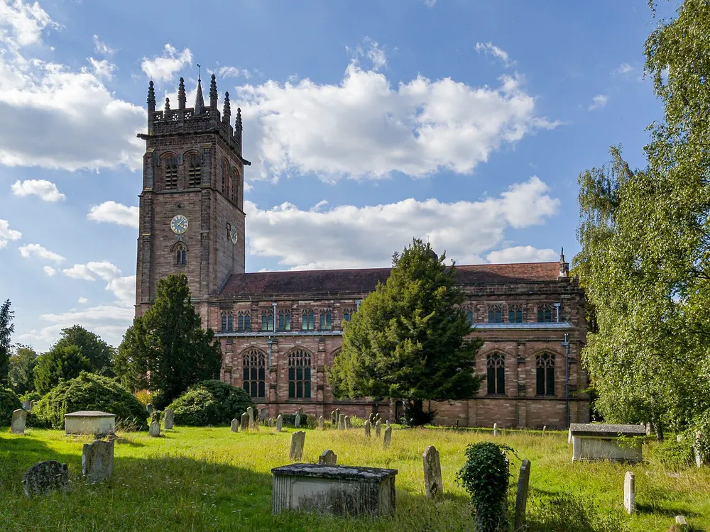 All Saints' Church, Hertford, the local landmark of SG13