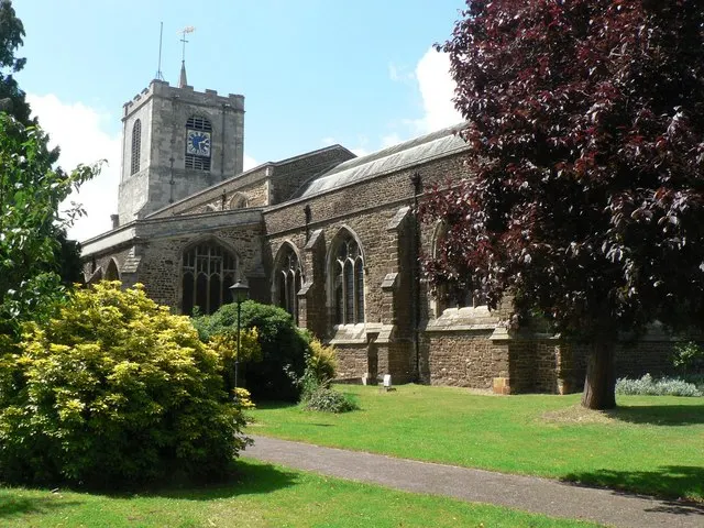 Church of St Andrew, Biggleswade, the local landmark of SG18